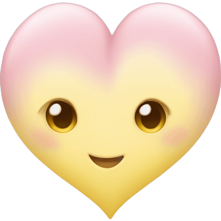 pastel yellow heart emoji