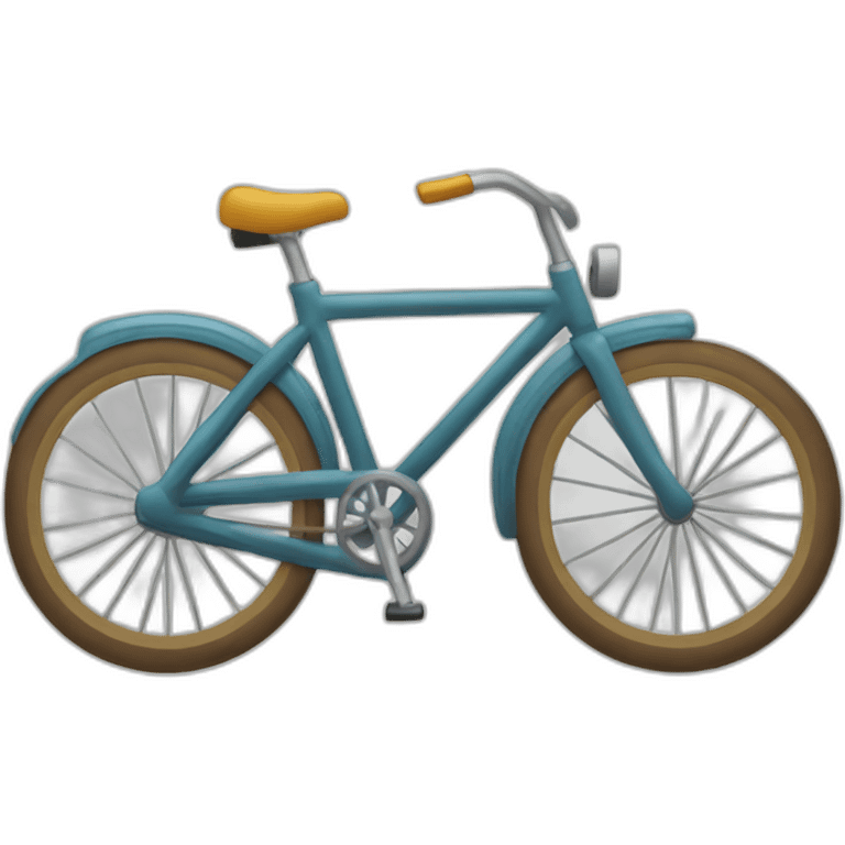 Un vélo en roue libre emoji