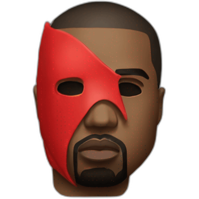 Kanye West red mask emoji