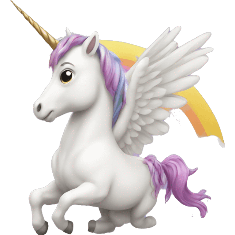 Winged unicorn emoji