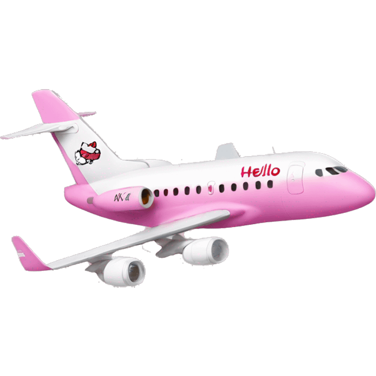 Hello kitty plane emoji