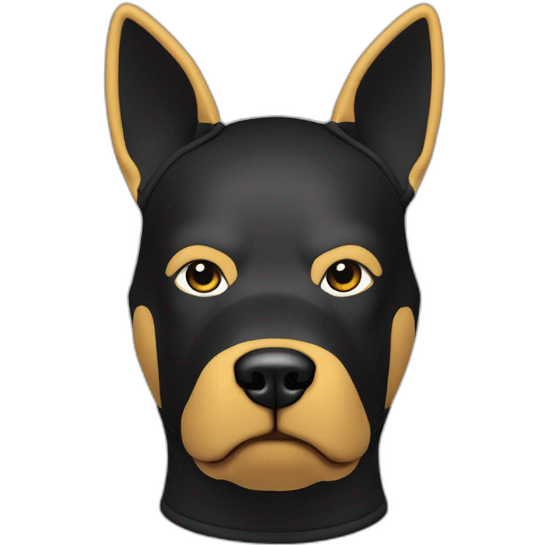 Neoprene K9 Hood Puppy mask emoji