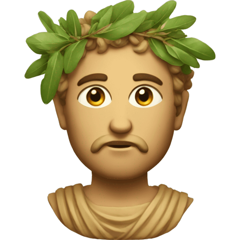  ancient greek with laurel in his head emoji