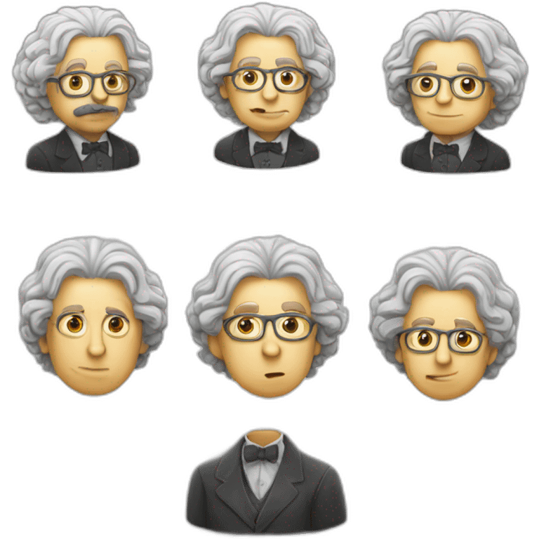 mathematician-with-Newton-and-Einstein-Brain emoji