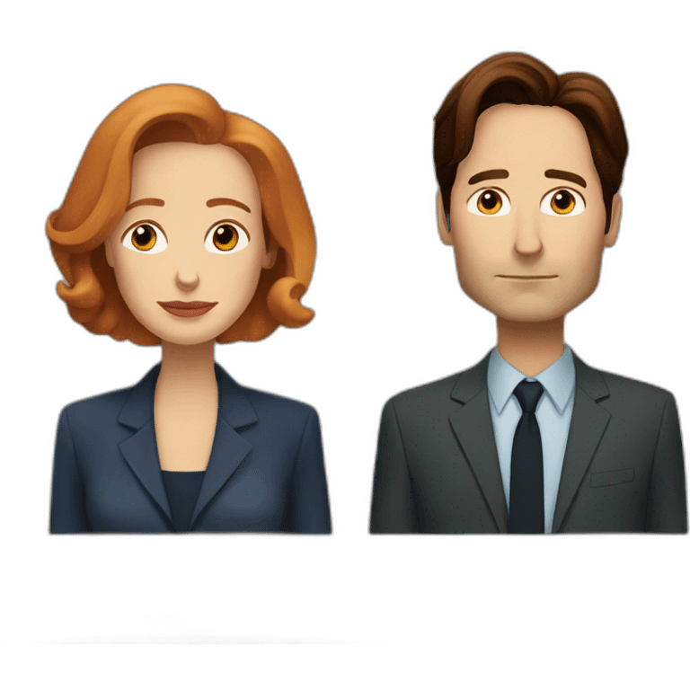 Mulder and scully emoji