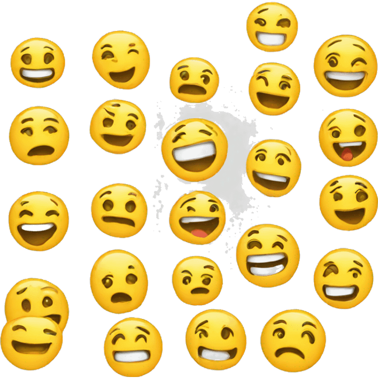 Emojis jaune flippant souriant emoji