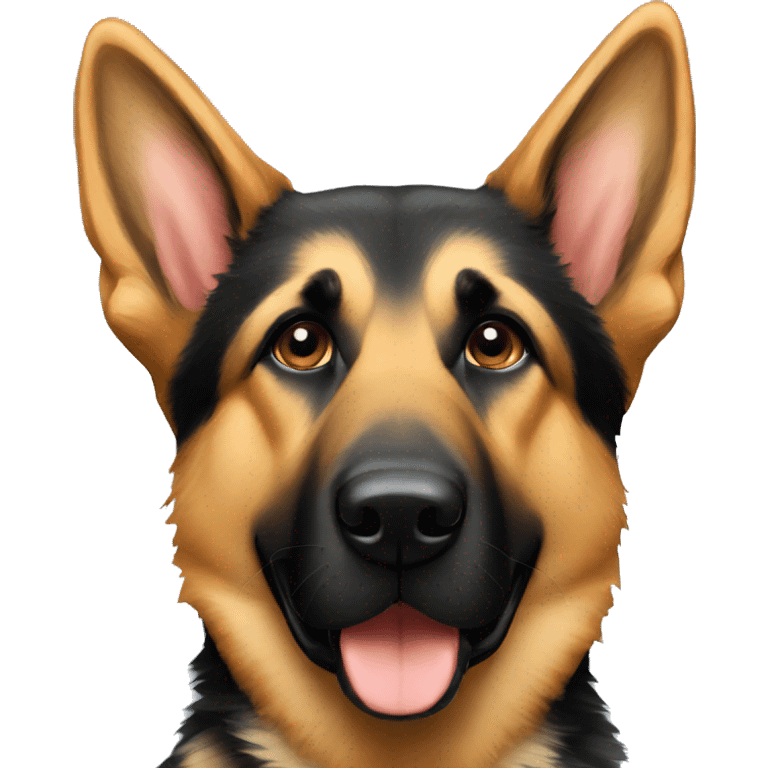 German shepherd dog with Star  emoji