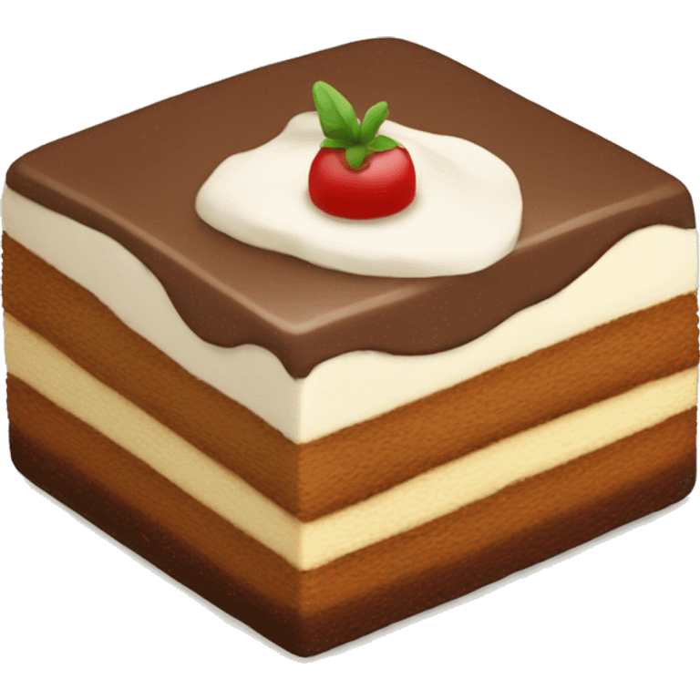 a square tiramisu emoji