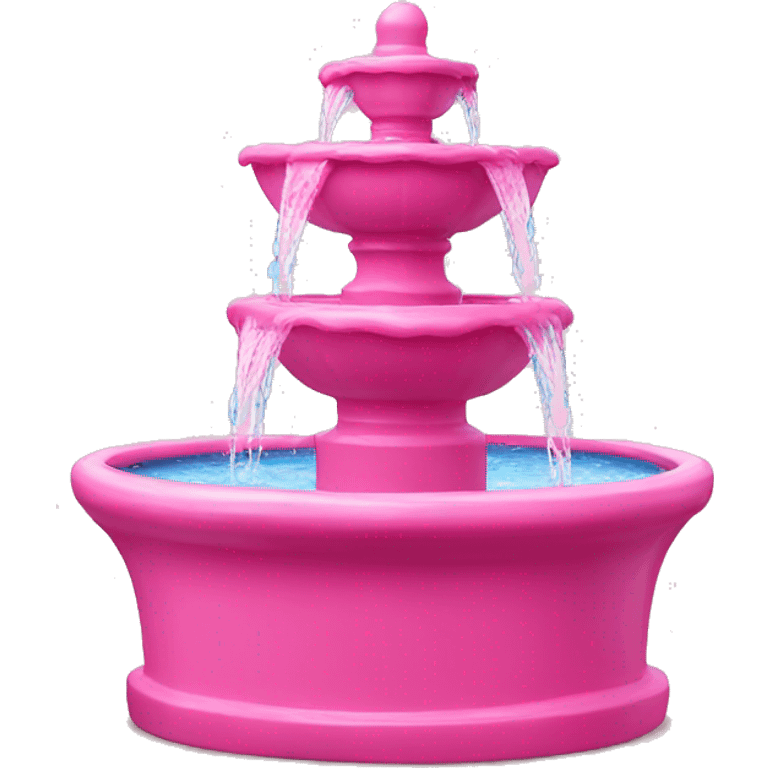 Pink water fountain  emoji