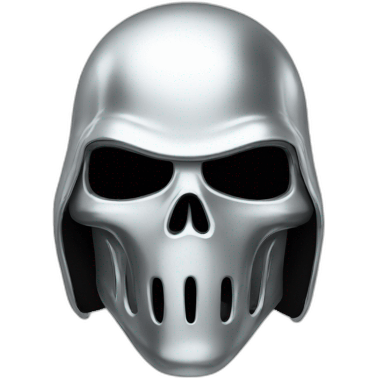 ghost chrome motorcycle helmet emoji