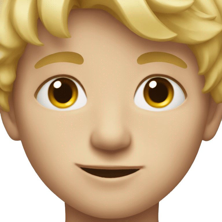 blonde boy portrait close up emoji