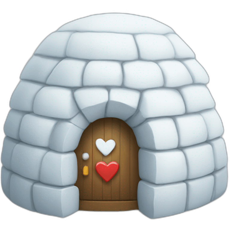 igloo with love it symbol emoji