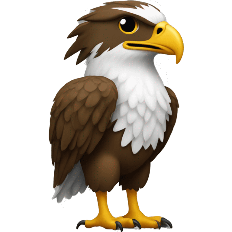 eagle with legs and a football helmet emoji