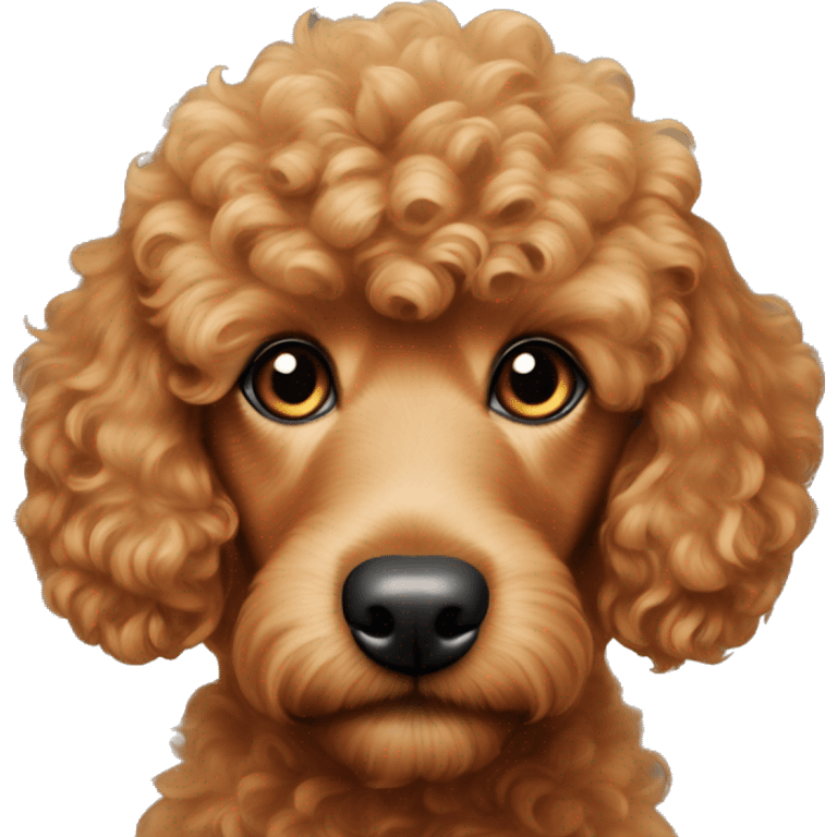 Red golden poodle mix mini emoji