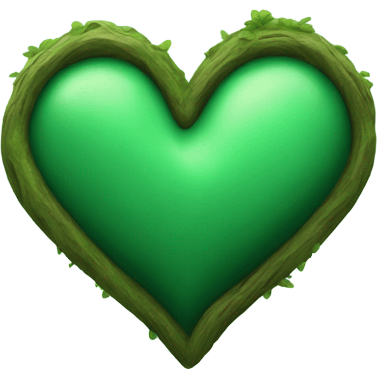 Forest green heart emoji