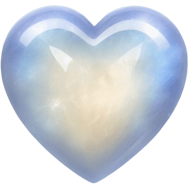 moonstone heart shape emoji