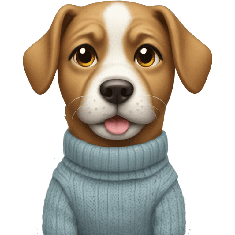 Dog in a sweater emoji