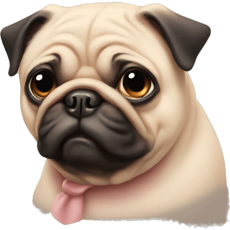 Pig pug emoji