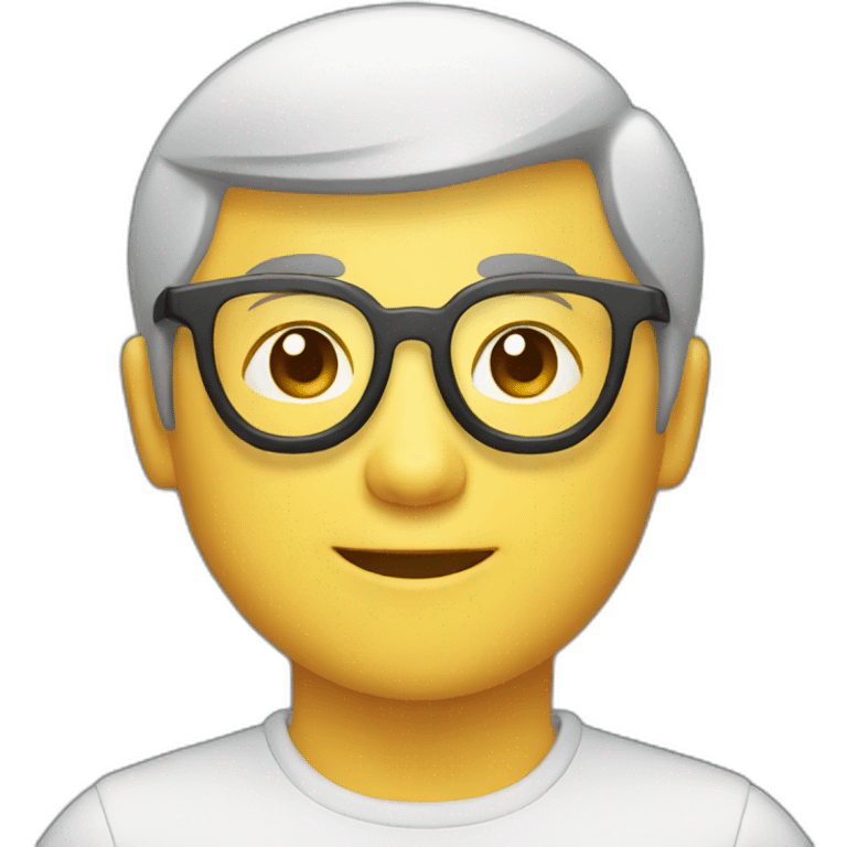 chinese round glasses developer emoji