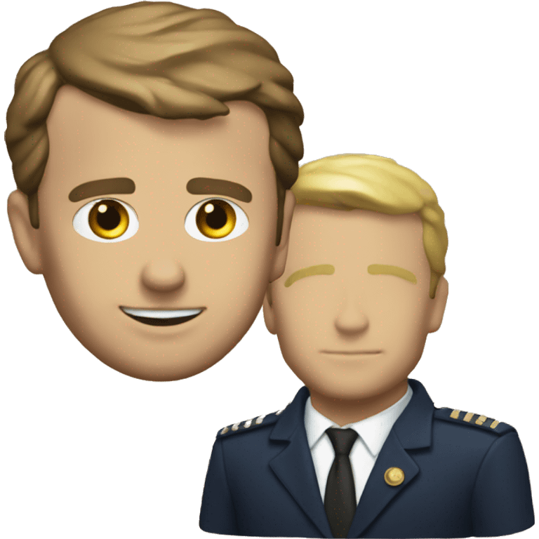 Macron in dig emoji