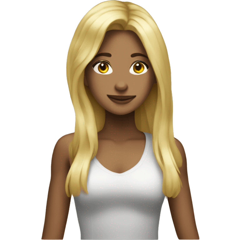 Brazilian man blonde girl emoji