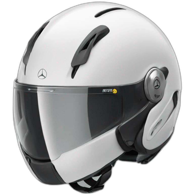 mercedes racing helmet grey emoji