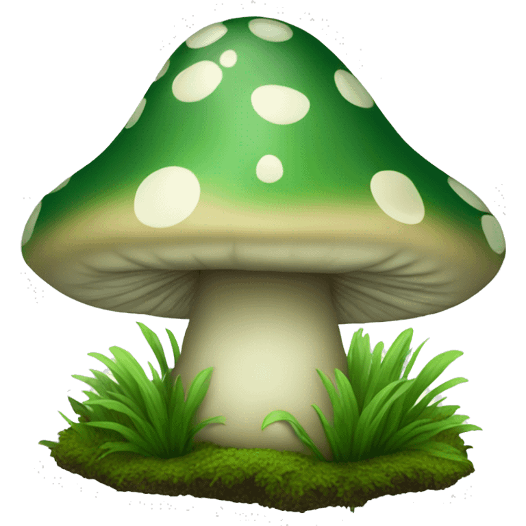 Deep green toadstool  emoji