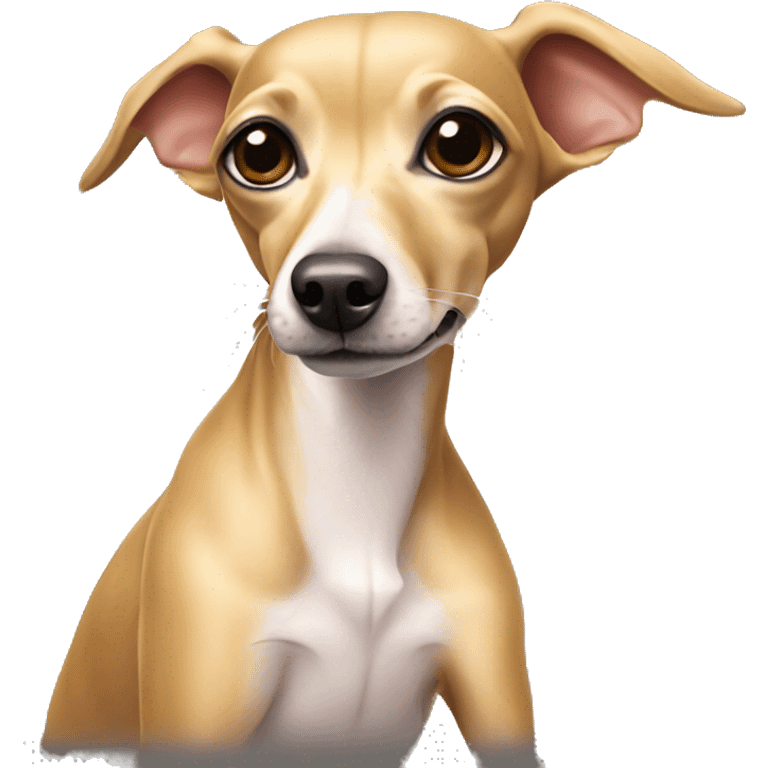 full body golden italian greyhound chihuahua emoji