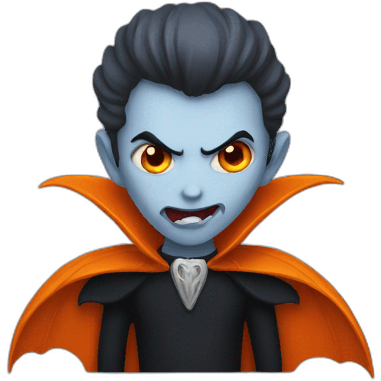 orange vampire emoji