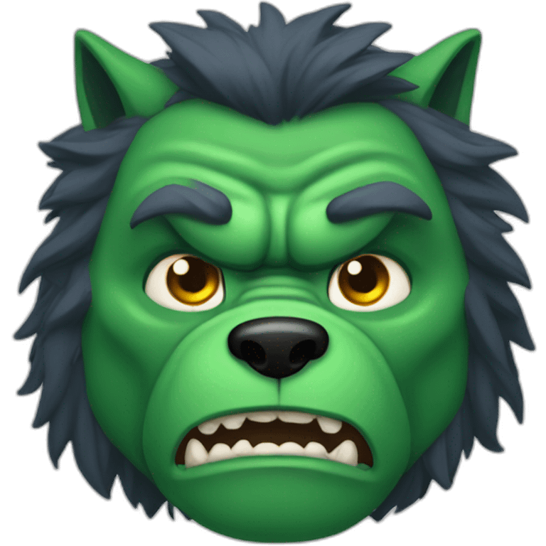 Mach ein Dicken Wolf als Hulk emoji