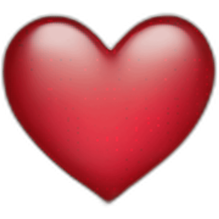 Heart on letter emoji