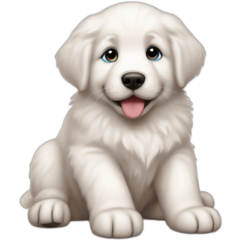 Great pyrenees puppy emoji