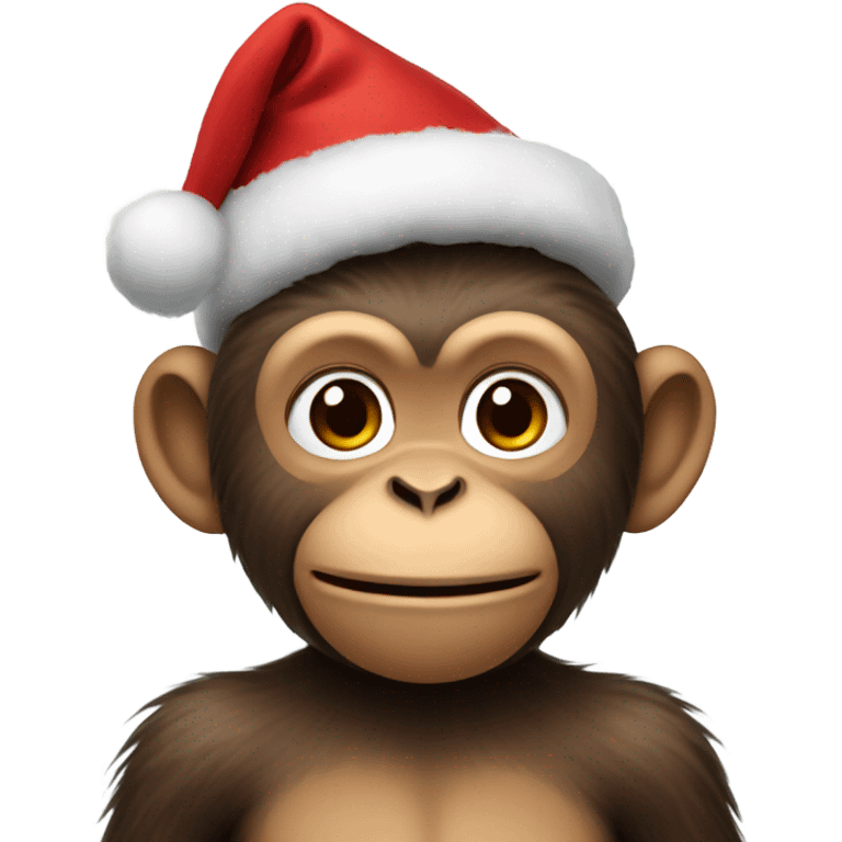 Monkey in Christmas  emoji