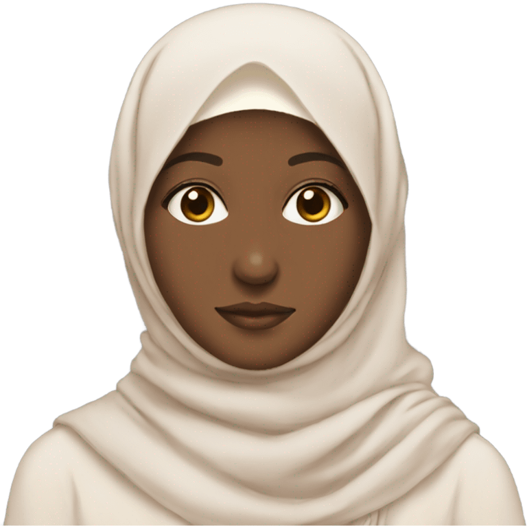 Hijabi with flower on her head emoji