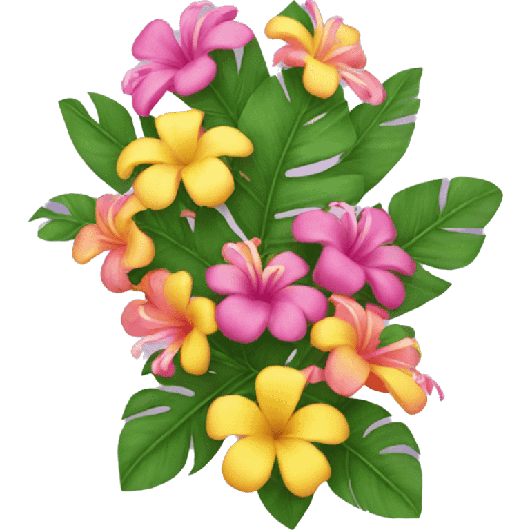 Hawaiian lei flowers  emoji