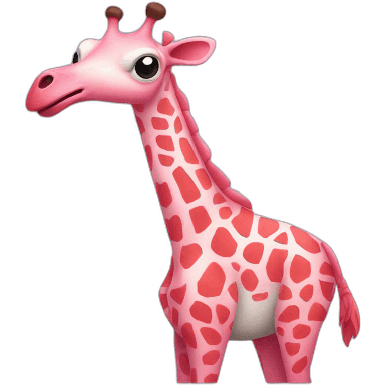 Flamingogiraffe emoji