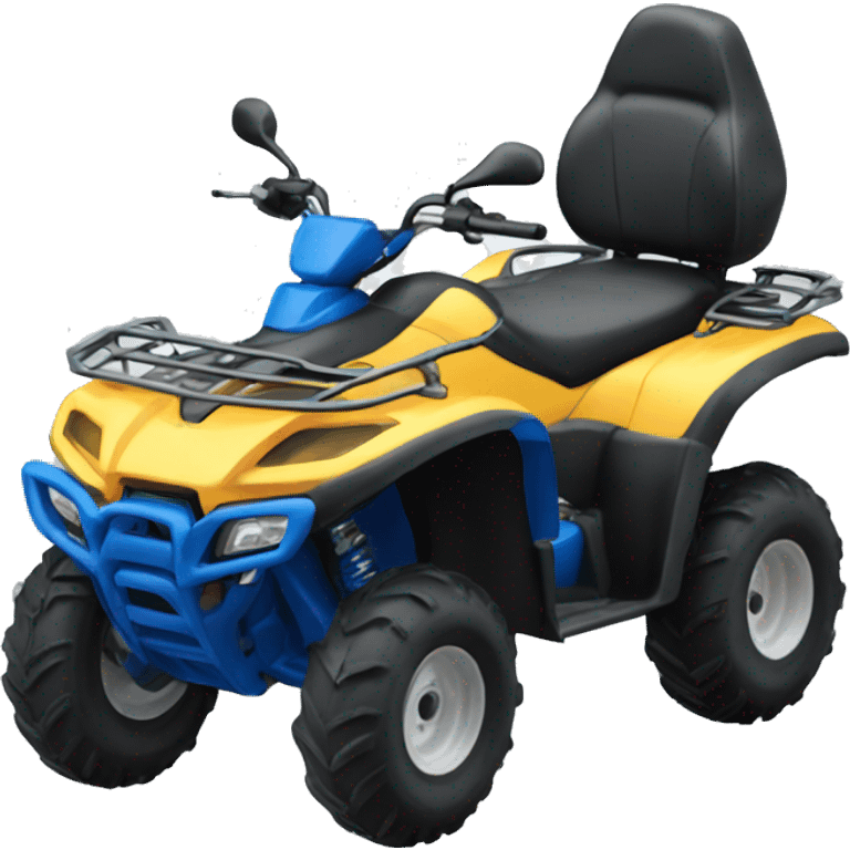 Realistic blue motor outdoor atv  emoji