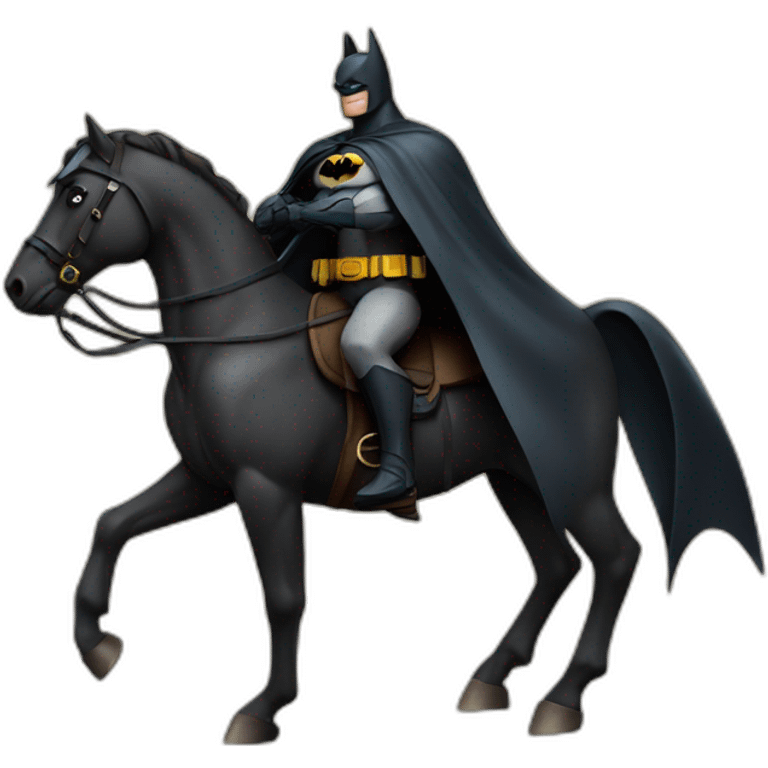 Batman sur un cheval emoji