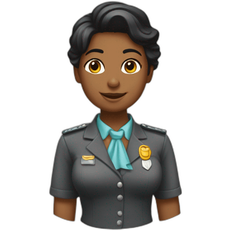 saludo de chica rubiaremera negra emoji