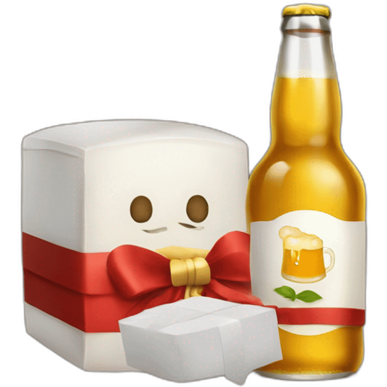 bière en cadeau emoji