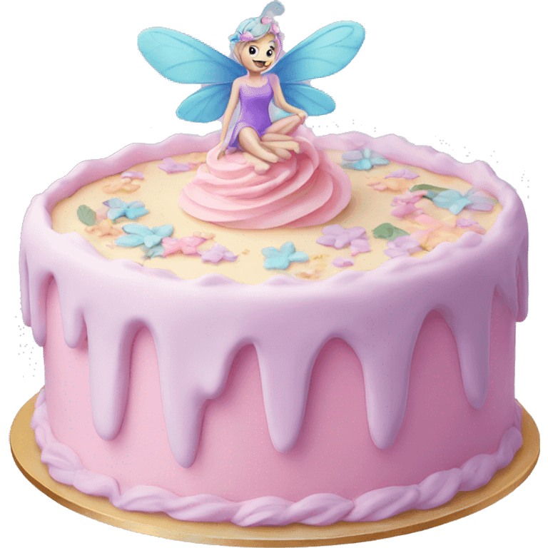 Fairy pastel cake emoji