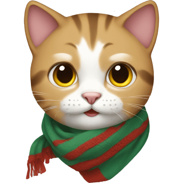 cat wearing a scarf emoji