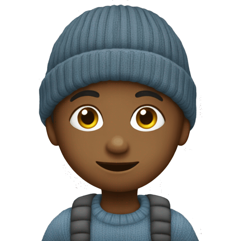 un enfant avec un pull emoji