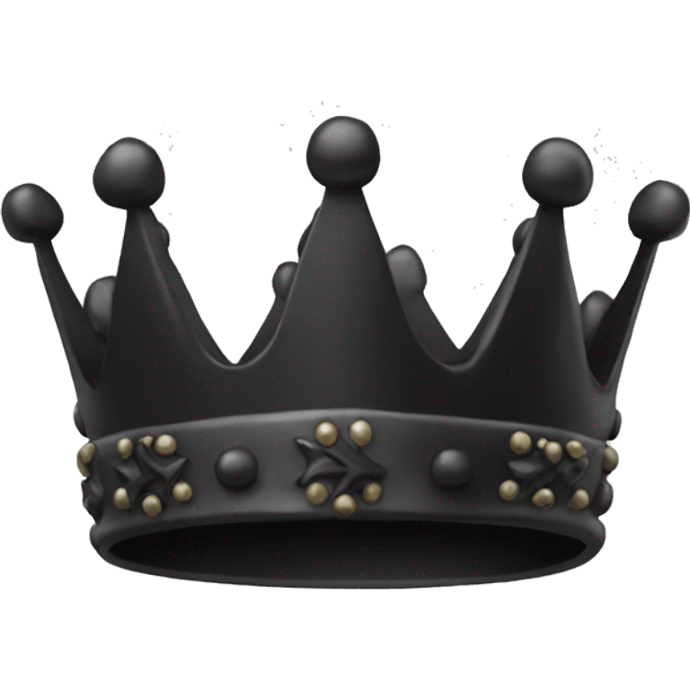 Black crown (only the crown) emoji