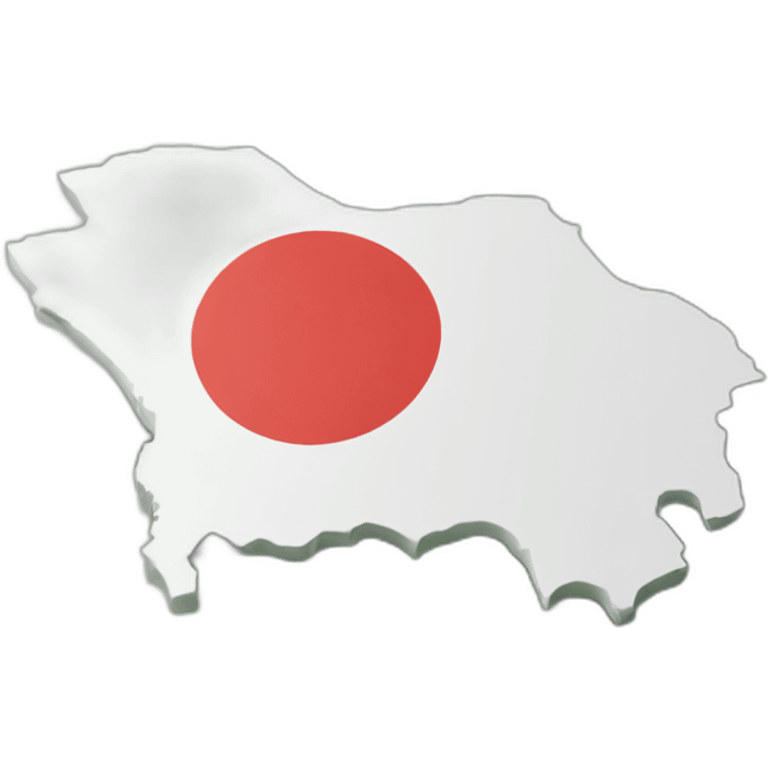 Taiwan map and flag in 3 dimensions emoji