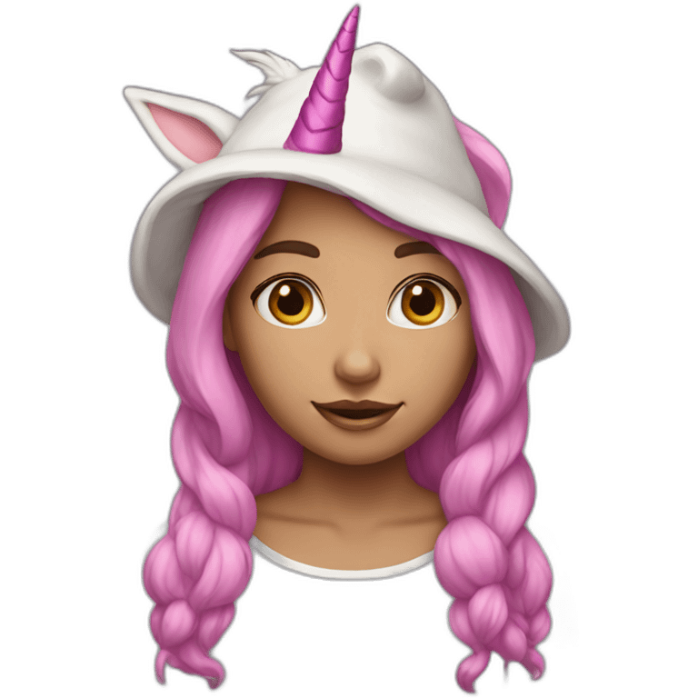 Girl-with-unicorn-hat emoji