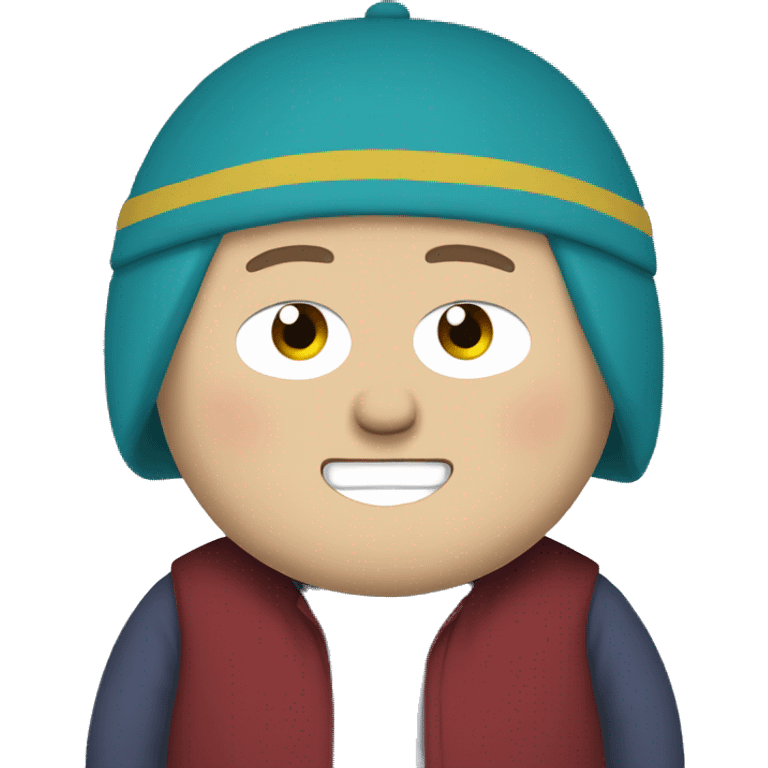 Eric cartman from south park smiling emoji emoji