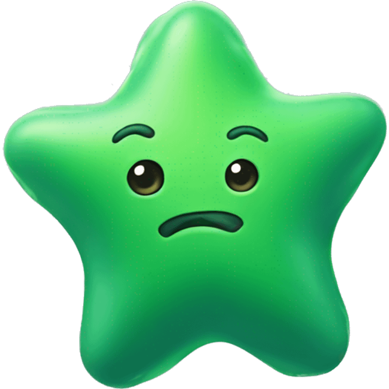 green cloud star squishy character emoji