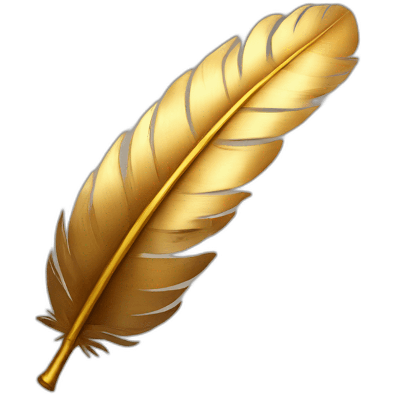 The golden feather emoji