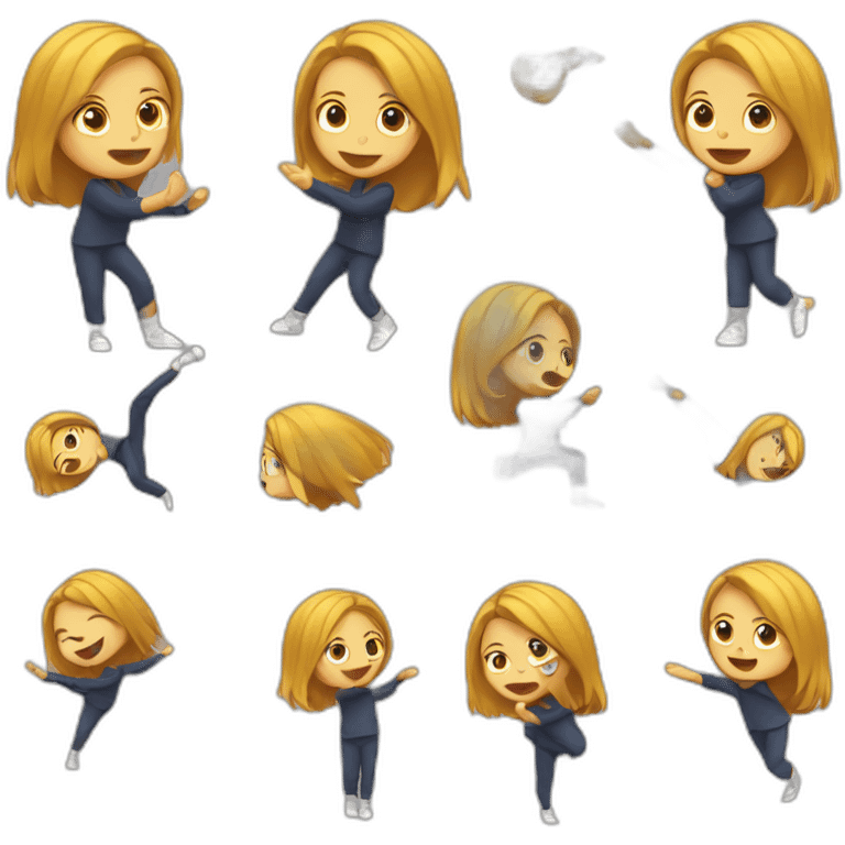 Une fille qui s'appelle Naëlle qui fait un dab emoji